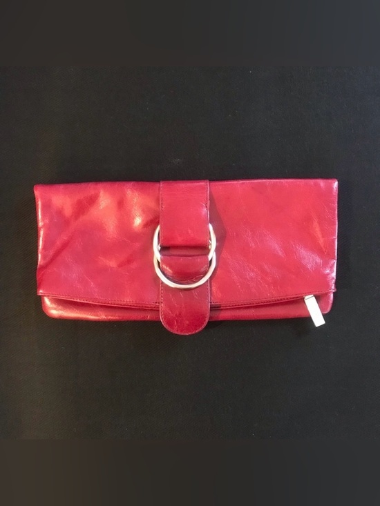 HOBO Handbags - HOBO Deep Red Leather Clutch